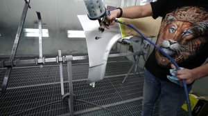 Покраска серебром в переход без тёмной полоски, курсы автомаляра ОНБ