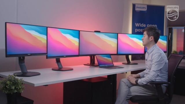 How to connect the new Apple Macbook Pro M1 with multiple Philips displays смотреть онлайн