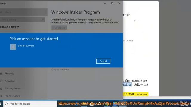 Download Windows 10 20H1 Preview Build 19033 смотреть онлайн