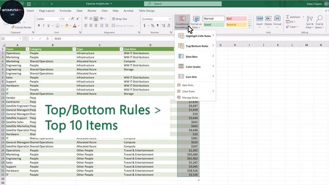 conditional formatting in excel смотреть онлайн