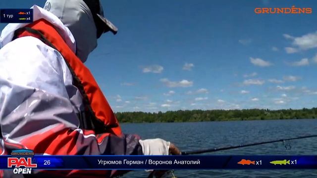 Рыболовный турнир GRUNDENS PAL Open 2022 Прямая трансляция - Второй тур