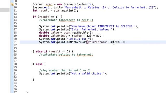 Java - Fahrenheit to Celsius (and vice versa) Tutorial! Temperature Calculator in Java and Eclipse! смотреть онлайн