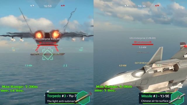 J35 VS J26 | Free Strike Fighter Comparison | Modern Warships смотреть онлайн