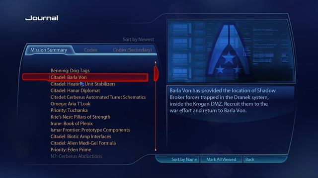 [Mass Effect 3: LE] Milky Way / Serpent Nebula / Widow (Citadel - Citadel: Barla Von) смотреть онлайн