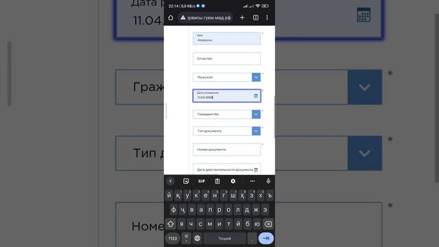 Проверка наличия оснований для неразрешения въезда на территорию Российской Федерации. смотреть онлайн