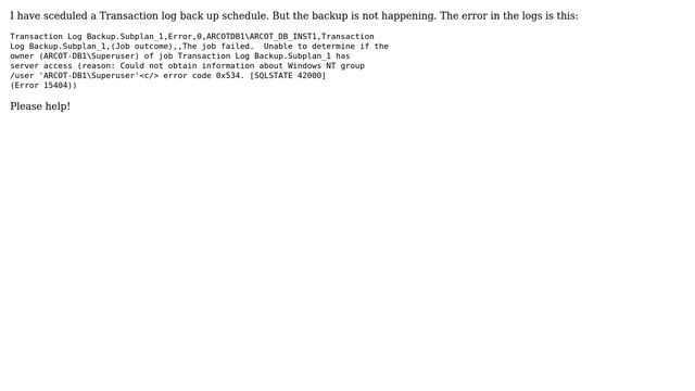 DevOps & SysAdmins: Error while taking Transaction log backup смотреть онлайн