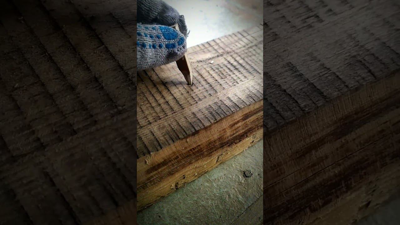 Как скрыть забитый гвоздь #лайфхаки смотреть онлайн