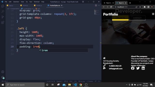 React Portfolio Website Tutorial From Scratch | Responsive Portfolio Website Using React JS смотреть онлайн