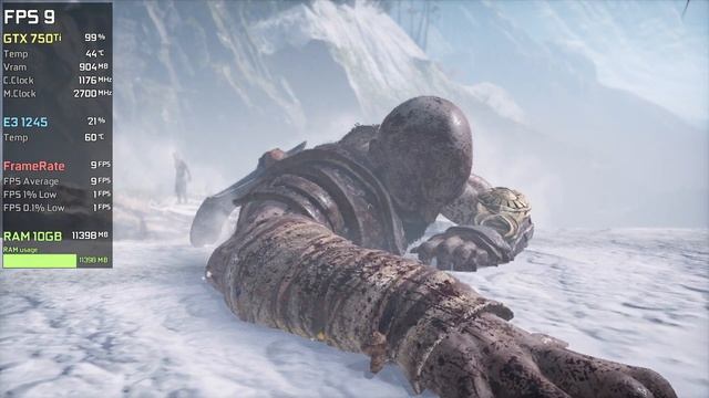 GTX 750 Ti | God of War - 1080p, 540p FSR - Low смотреть онлайн