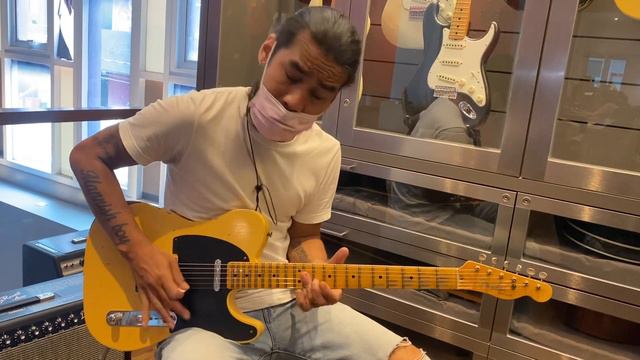 FENDER CUSTOM SHOP '52 TELECASTER RELIC AGED NOCASTER BLONDE/Sound Check смотреть онлайн