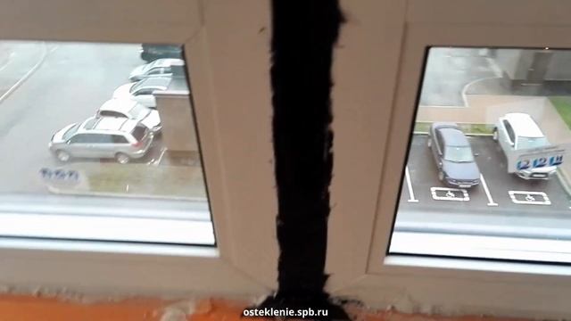 Объединение балкона с кухней, после замены холодного остекления на теплое в СПб. смотреть онлайн