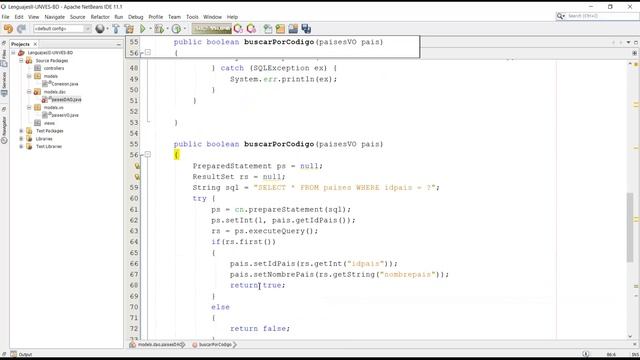 DAO / VO - MySQL y Java смотреть онлайн