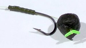 Как насадить бойл на крючок с волосом.