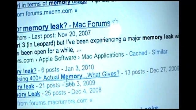 Apple must fix the Safari memory leak problem смотреть онлайн