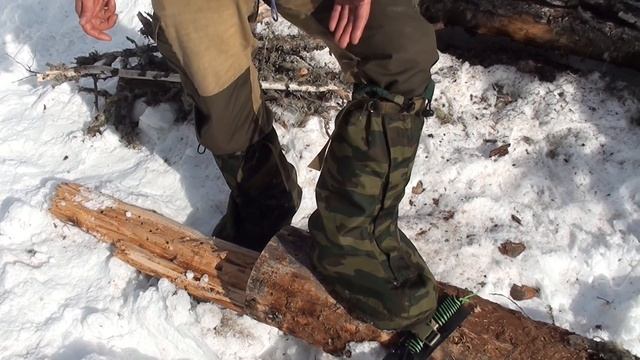 Бахилы, зимой в тайге.. Зачем это надо.  Обзор.