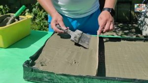 DIY Тротуарная плитка своими руками Плитка для декора Формы для плитки Поделки из цемента Из ящиков