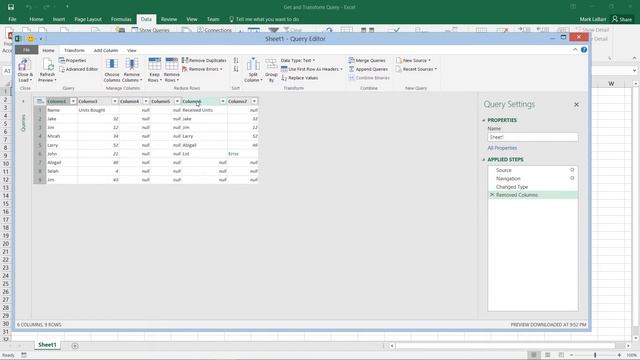 Get and Transform Power Query in Excel 2016 смотреть онлайн