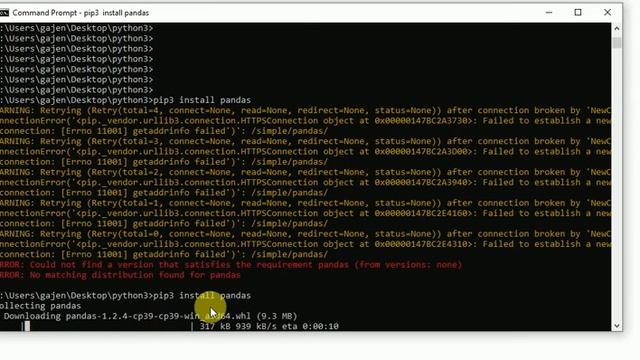 How to install Pandas in windows? смотреть онлайн