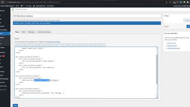 How to set placeholder value for input type date | Contact Form 7 смотреть онлайн