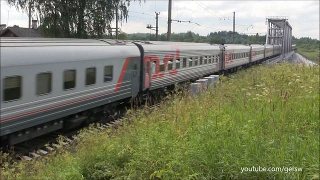 Электровоз ЭП2К-146 с поездом №293 Анапа — Мурманск смотреть онлайн