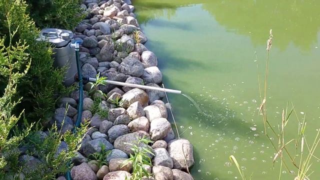 Чистим зеленый пруд Часть 3 Фильтр стал работать лучше