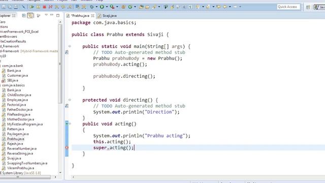 Java in Tamil - Method Overriding super this keywords смотреть онлайн