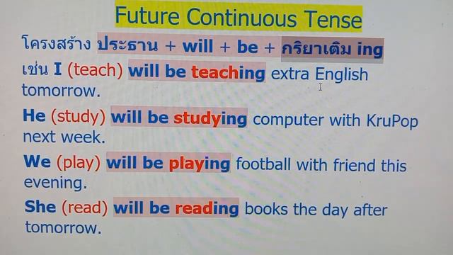 Extra English M.1 Week 16 (The structure of Future Continuous Tense) смотреть онлайн