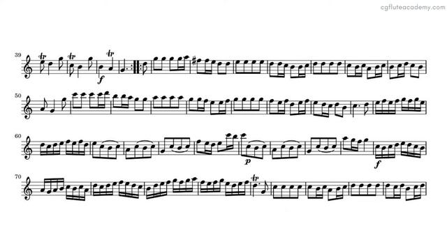 Nicolas Chédeville - Allegro ma non presto ♩= 98 (Moderate) Flute & Piano midi with metronome смотреть онлайн