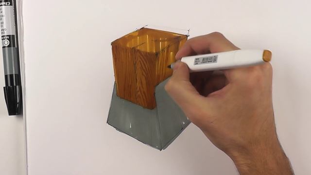 Видеоурок по созданию текстуры дерева. Рисуем текстуру дерева маркерами смотреть онлайн