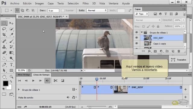 Curso de Photoshop CS6. 19.1. Vídeo. Edición básica. смотреть онлайн