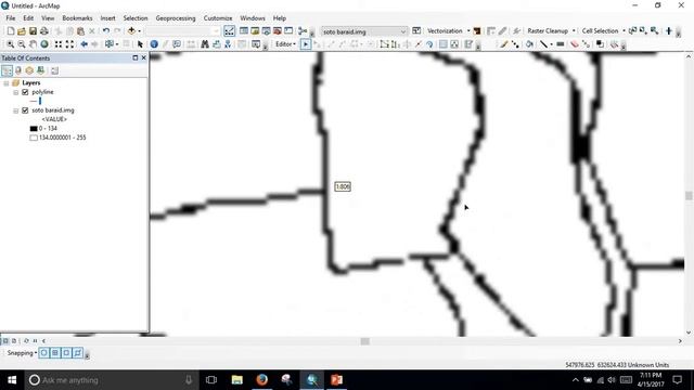 Automatic Digitization of a map using ArcMAP.(ArcGIS) смотреть онлайн