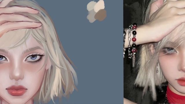 [speedpaint] учебный стадик портрета смотреть онлайн