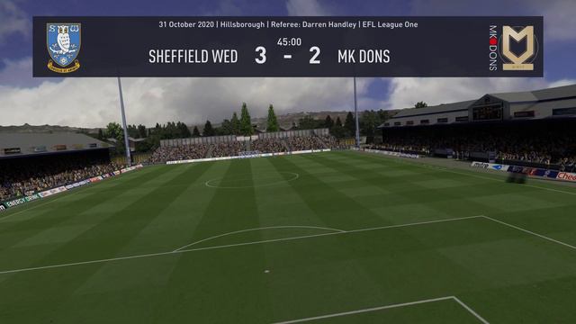 Fifa 21 Sheffield Wednesday vs MK Dons League 1 2021 2022 смотреть онлайн