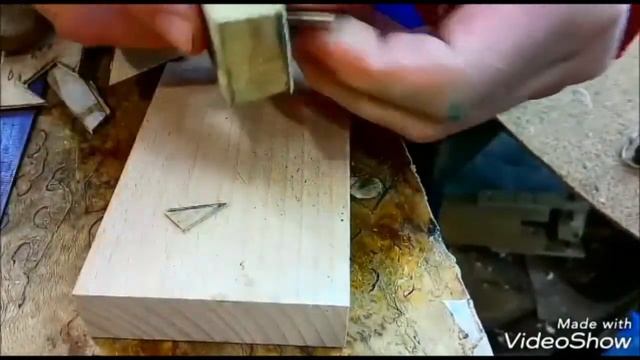 Делаем вставки из шпона.Реставрация мебели. смотреть онлайн