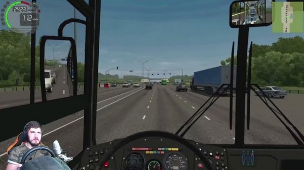 РАБОТАЮ ВОДИТЕЛЕМ АВТОБУСА - CITY CAR DRIVING + РУЛЬ