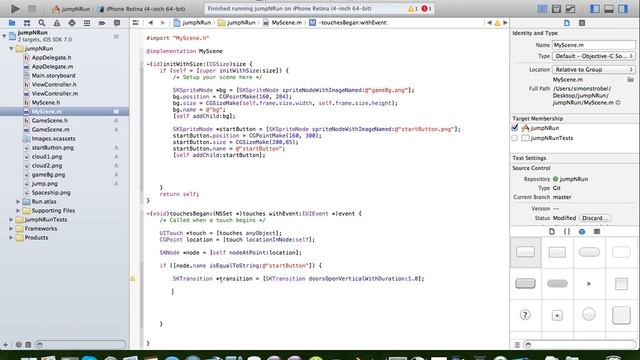 Sprite Kit Tutorial - How to make a Jump and Run Game Part 1 смотреть онлайн