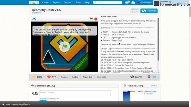 Dodger & Geometry Dash : Scratch смотреть онлайн