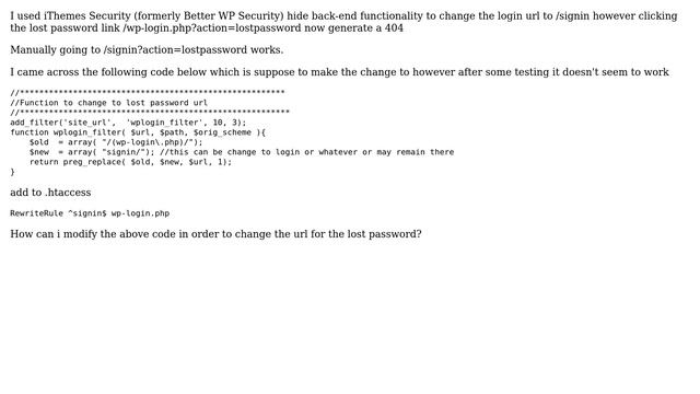 Wordpress: How to change/rewrite the lost password url? смотреть онлайн