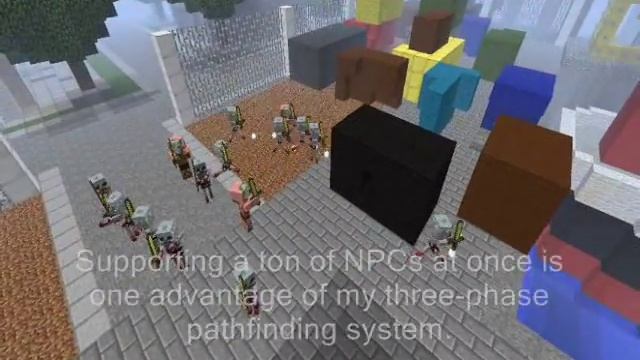 New Minecraft Mod - Creepy Kingdom - (Pathfinding Techdemo 4) смотреть онлайн