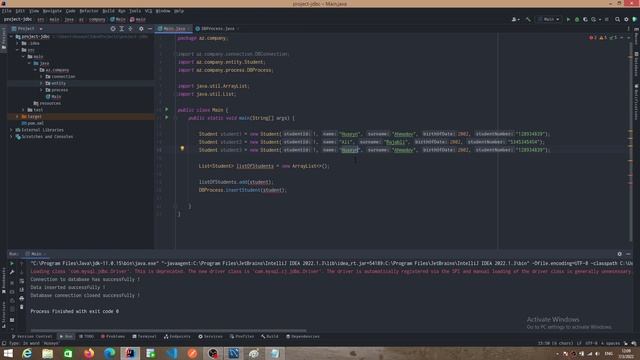 JDBC #5 - Batch Insert, Update, Delete əməliyyatları (Entity ilə) смотреть онлайн