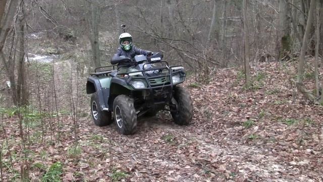 Выезд с сыном на квадроцикле по первым заморозкам / Ride with my son on a Quad bike смотреть онлайн
