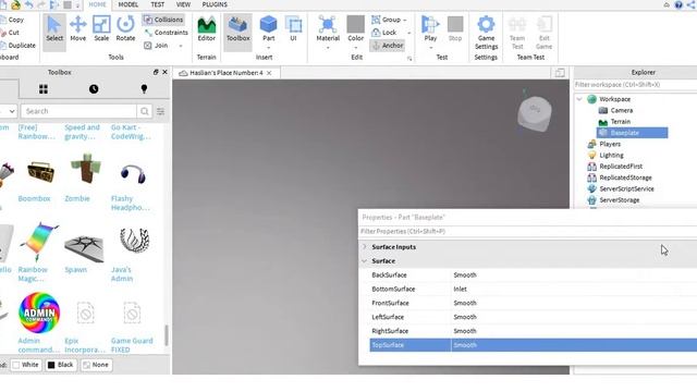 How to remove studs on baseplate (Roblox Studio) смотреть онлайн