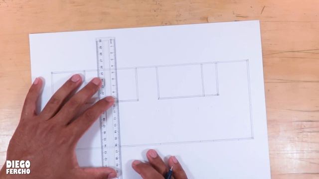 Cómo dibujar el plano BOCETO de tu casa 6m x 15m Escala 1:50 смотреть онлайн