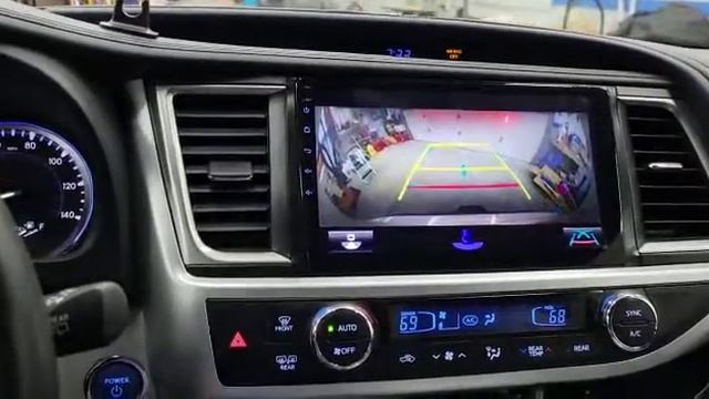 Toyota Highlander hybrid platform 2017 with 360 camera plug and play on Idoing stereo смотреть онлайн