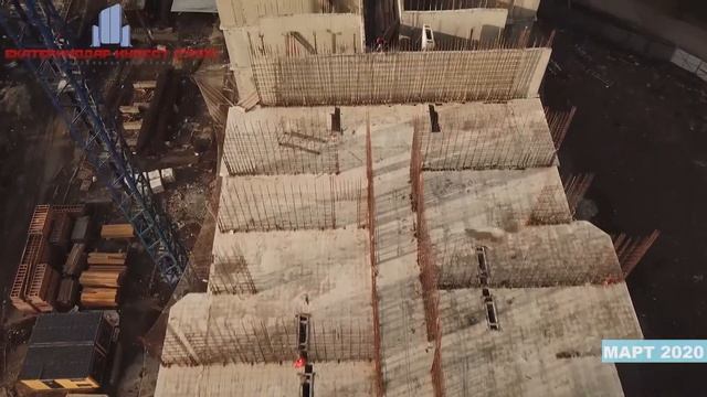 ЖК Олимпийский. Ход строительства, март 2020 г. смотреть онлайн