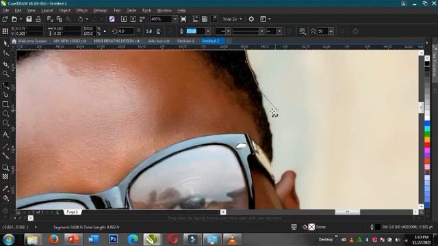 how to crop a picture in Corel draw using the B-Spline Tool смотреть онлайн