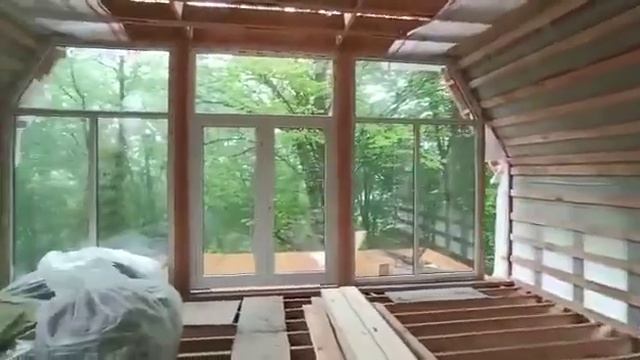 A-frame или дом -шалаш, размер 7,5м*10м смотреть онлайн