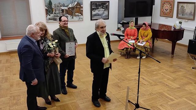 Художник Петр Пекленков поблагодарил Творческий союз художников России за серебряную медаль смотреть онлайн