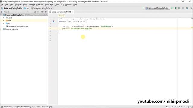 #266 Kotlin Tutorial | StringBuffer.setCharAt() смотреть онлайн