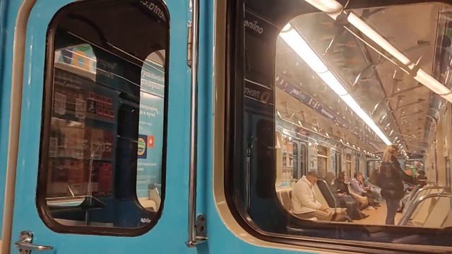 Нижегородский метрополитен: поездка по Сормовско-Мещерской линии на 81-717/714 "Номерной" смотреть онлайн